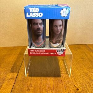 Ted Lasso Apple TV Mini Shot Glass 4 Piece Set 2oz each New in box Zak!